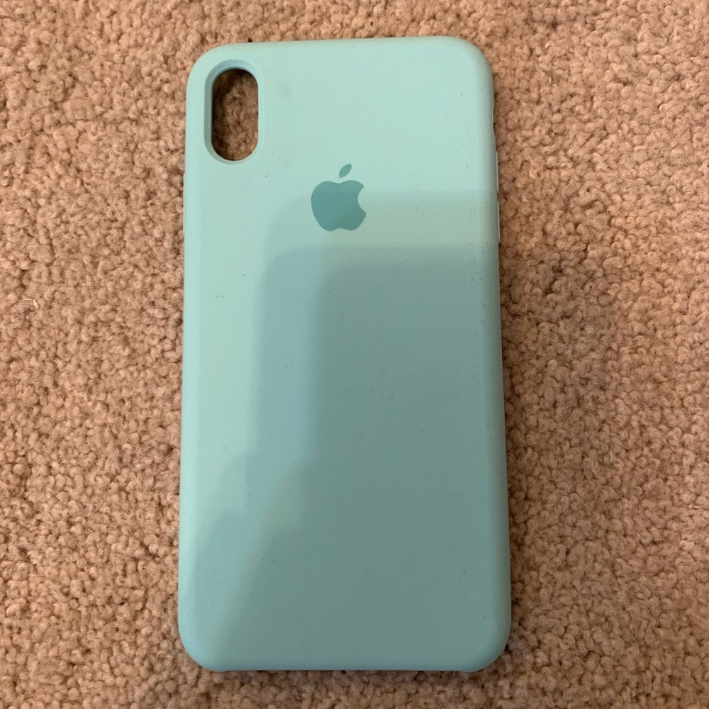 Green iPhone XS Max silicone apple